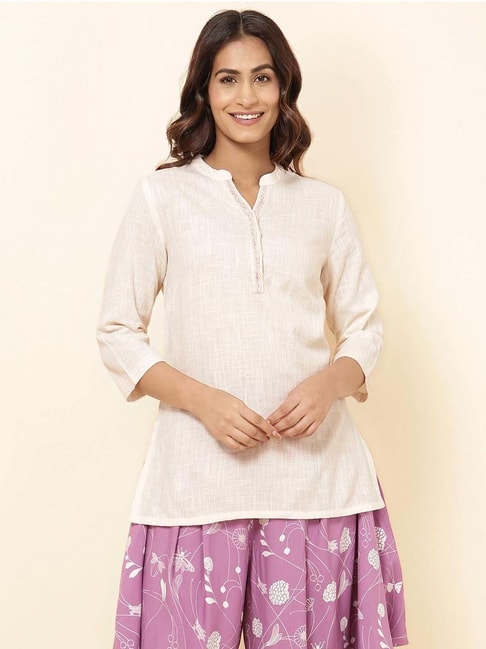 Maroon & White Cotton Kurti - South Asian Women's Shirt – TRENDZ &  TRADITIONZ BOUTIQUE