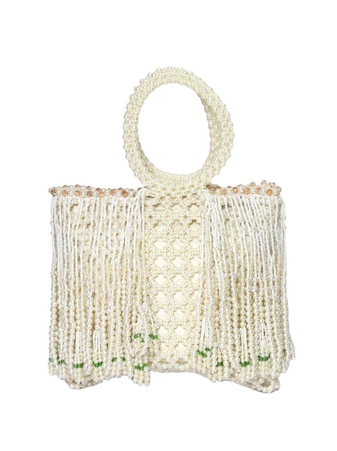 NR by Nidhi Rathi White Fabric Potli-picture-29