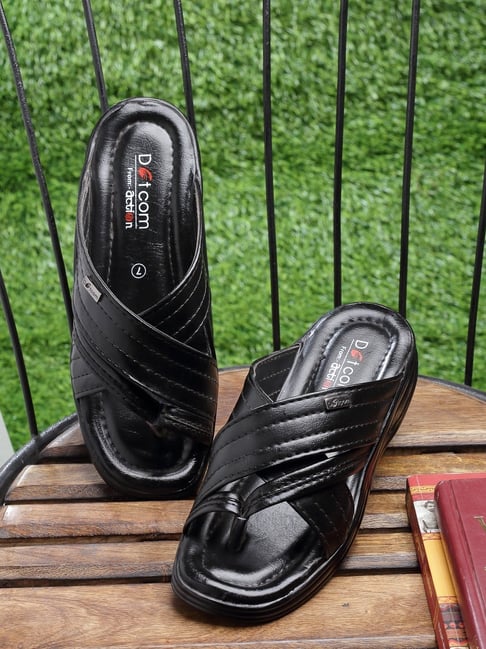 Buy Action Synergy Black PU10381 Men's Sandal Online at Low Prices in India  - Paytmmall.com