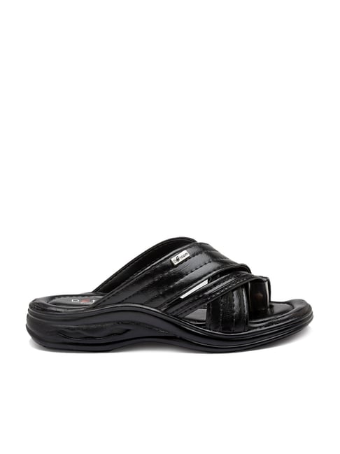 Pu Black Men Leather Sandal, Size: 7 at Rs 315/pair in Karnal | ID:  22824063830