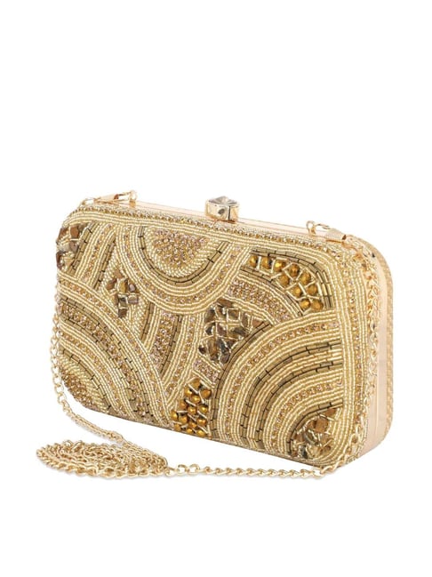 Golden best sale clutch online