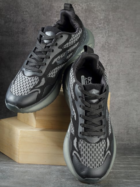 Action Men's Black Running Shoes-picture-48