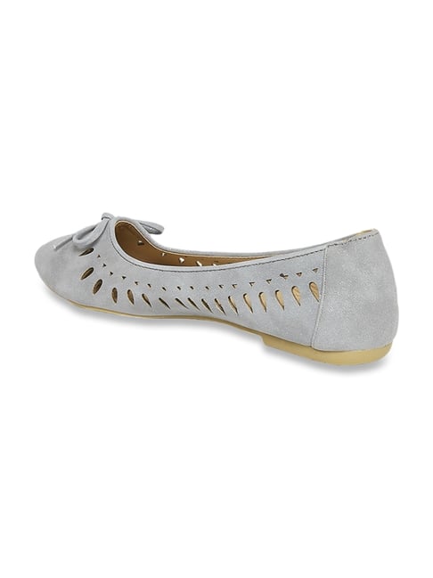 Buy Forever Glam by Pantaloons Women's Grey Flat Ballets for Women
