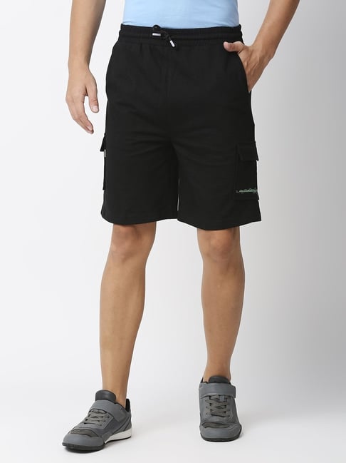 Fitz Jet Black Slim Fit Shorts