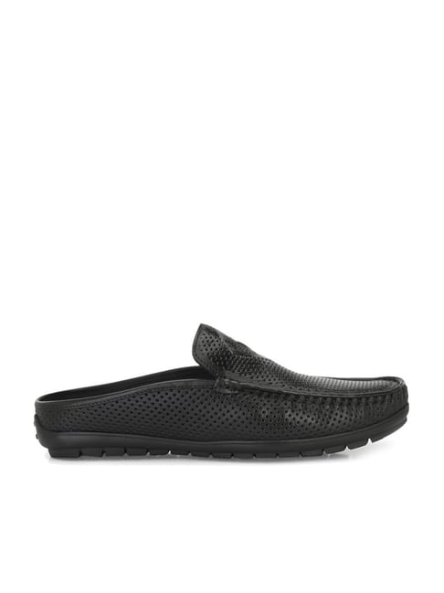 Hitz Men's Black Mule Shoes-picture-25