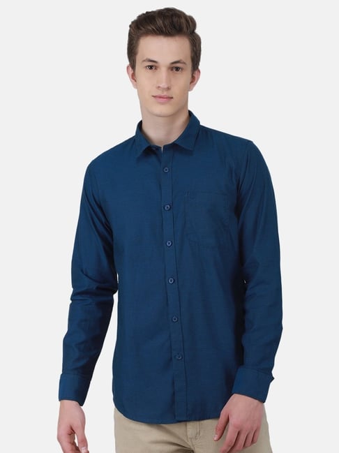 indigo blue colour shirt