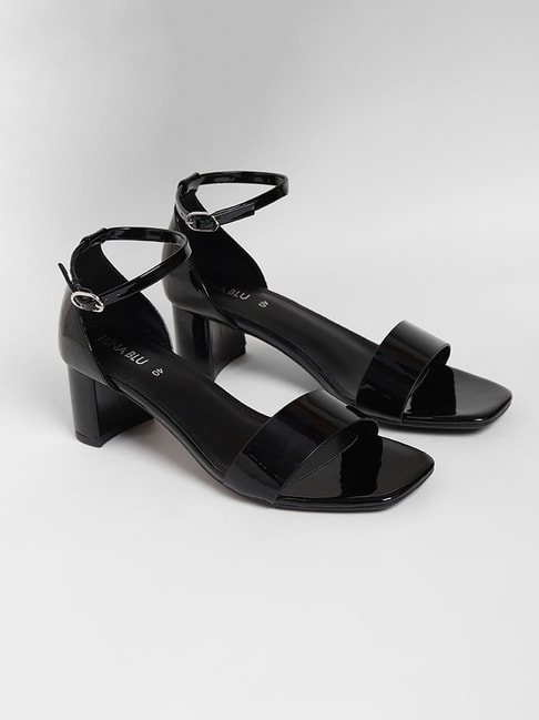 Gianni Bini Maileigh Suede Square Toe Ankle Strap Block Heel Dress Sandals  | Dillard's
