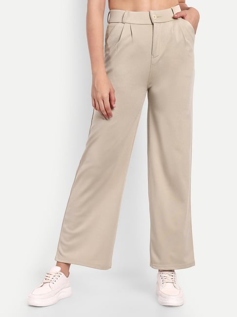 Buy Broadstar Women Pink Relaxed Staright Leg Loose Fit Viscose Rayon Stretchable  Trousers Online at Best Prices in India  JioMart