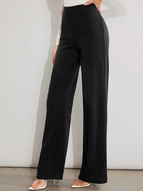 THE TAILORED TROUSER | Black Linen High Waisted Trousers – FÄRGELAND