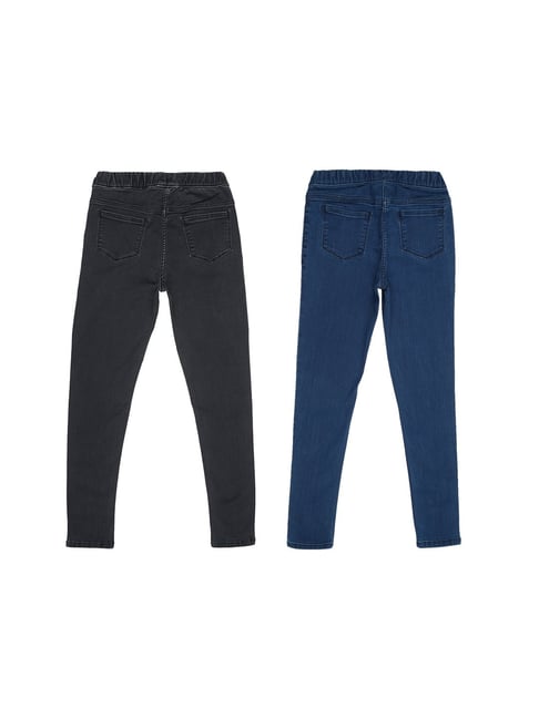 Girls navy blue on sale jeggings