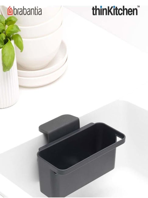 Brabantia Dark Grey Plastic Sink Organiser