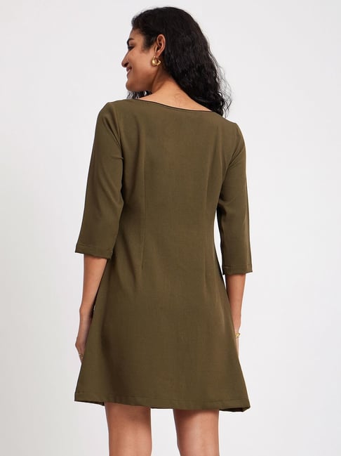 Buy Olive Dresses for Women by CODE BY LIFESTYLE Online | Ajio.com
