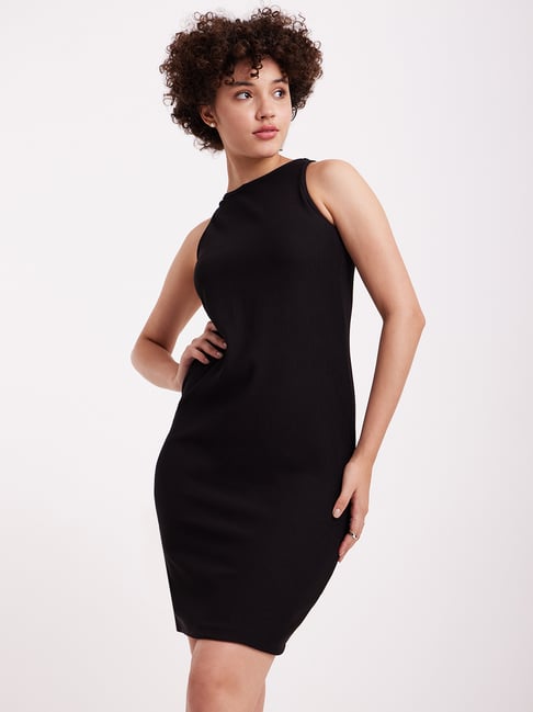 Fablestreet Black Bodycon Dress-picture-39