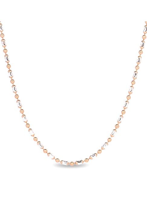 Candere by Kalyan Jewellers 18k BIS Hallmarked Rose Gold Chain for Women