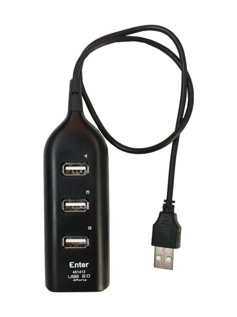 Enter 4 Port E-U4P USB Hub (Black)