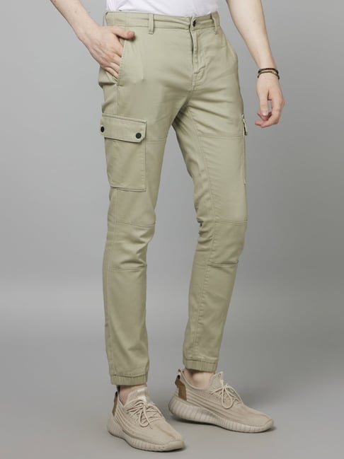 Buy Celio Men Grey Slim Fit Cargo Trousers - Trousers for Men 661119 |  Myntra
