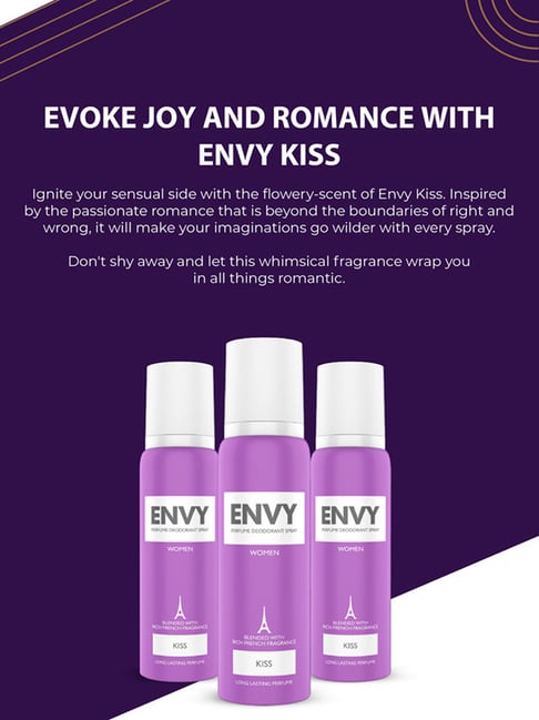 ENVY Kiss Perfume Deodorant Spray for Women 120 ml