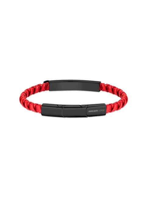 Ducati Corse Black & Red Casual Bracelet for Men