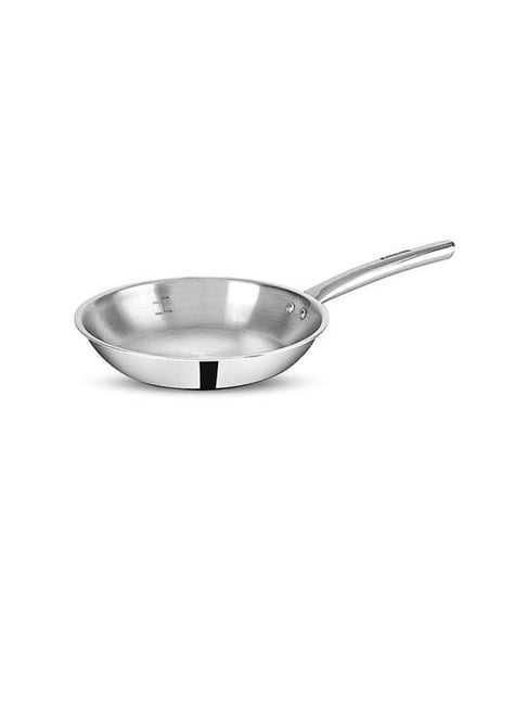 Bergner Tripro Silver Stainless Steel 20 cm Induction Friendly Triply Frypan & Skillet (0.65 L)-picture-23
