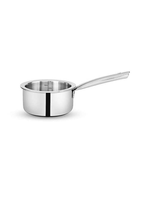 Bergner Tripro Silver Stainless Steel 14 cm Induction Friendly Triply Saucepan With Lid (0.8 L)-picture-26