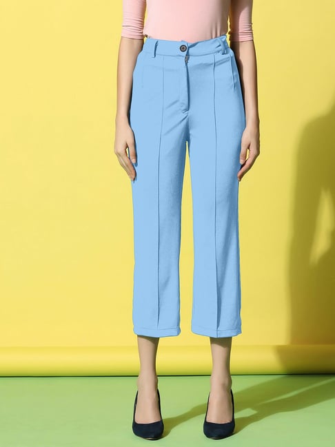 Dupioni Silk/Lycra Side Zip Pant in Turquoise – Leggiadro