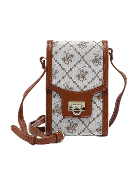 Beverly Hills Polo Club Multicolor Printed Cross Body Bag
