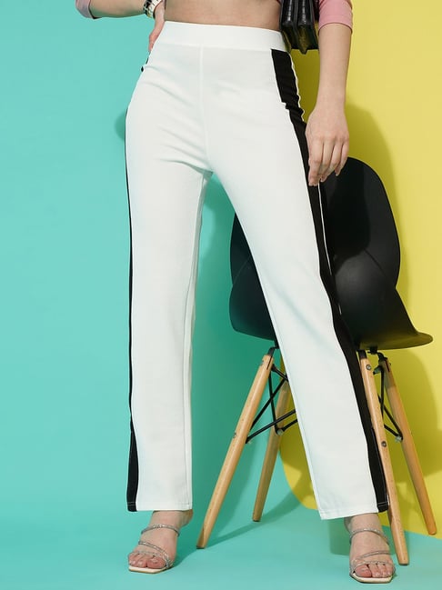 Narrow Bootcut Trousers in LIGHT IVORY | Alexander McQueen US