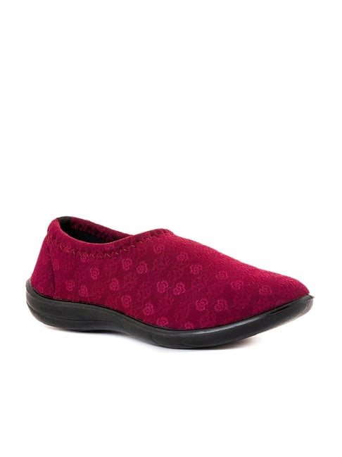 Khadim Women's Maroon Walking Shoes