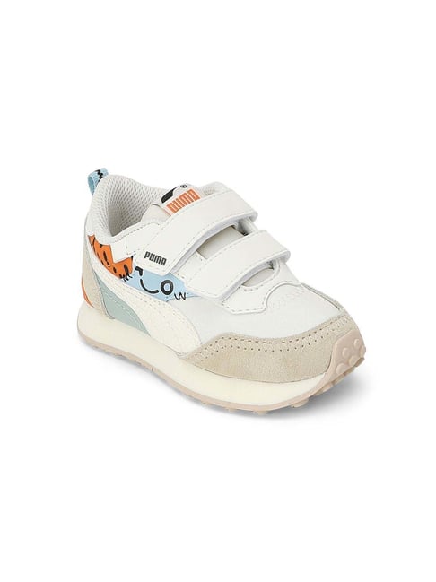 Puma Kids Runner V V1 Blue Velcro Shoes