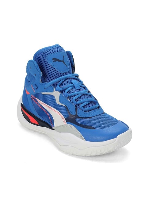 Puma blue basketball shoes best sale