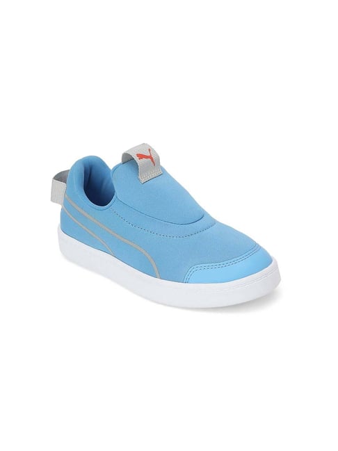 Puma slip ons store blue kids