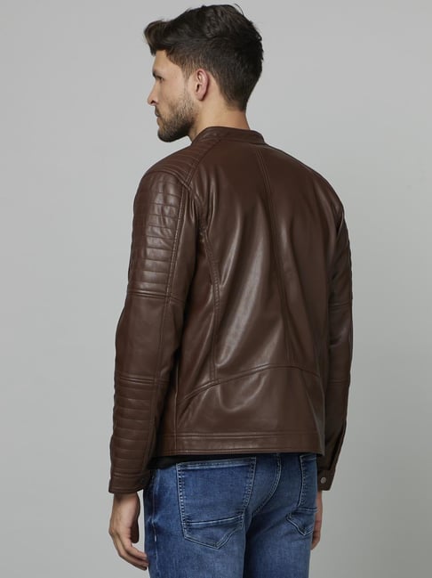 celio* Brown Regular Fit Jacket