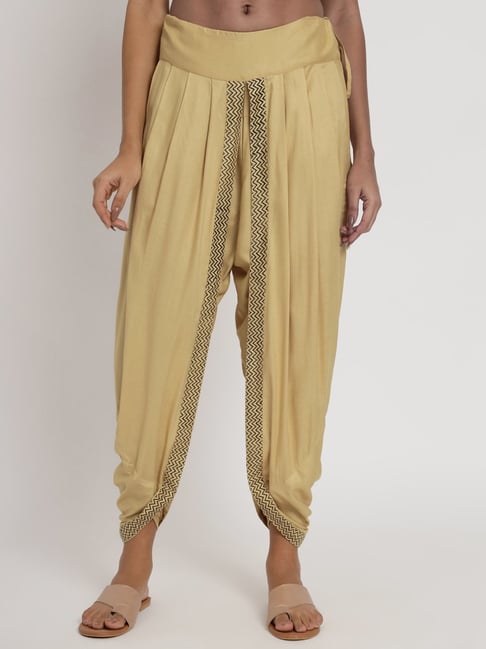 Buy 9rasa Womens Girls Cotton Solid Dhoti Pants for Casual FusionWear  Workwear BTC12301SBlackSmall at Amazonin