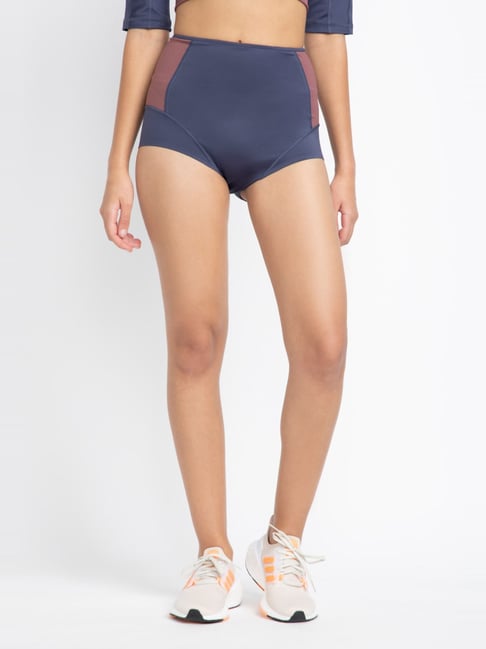 adidas Navy Color-Block Shorts-picture-24