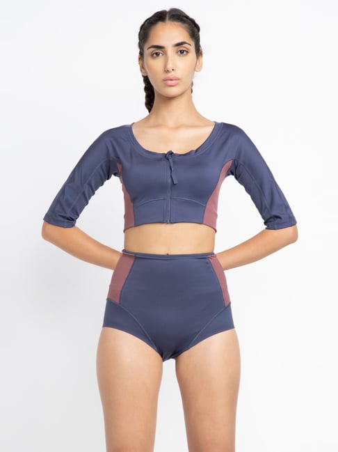 adidas Navy Fitted Yoga Crop Top-picture-35