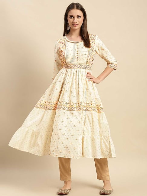 Buy Lucknowi chikan anarkali frocks ethnic exclusively with unseen hand  embroiery allover georgette for women and girls. at Amazon.in