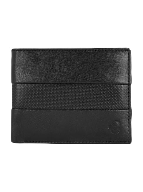 Buy Byford by Pantaloons Black Leather Small Bi-Fold Wallet for