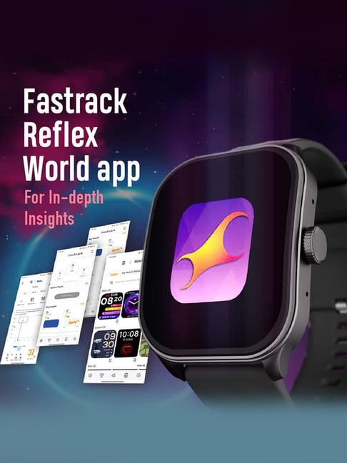 Fastrack Reflex Power, 1.96 Super AMOLED Arched Display, SingleSync BT  Calling, 410 x 502 Pixel Resolution