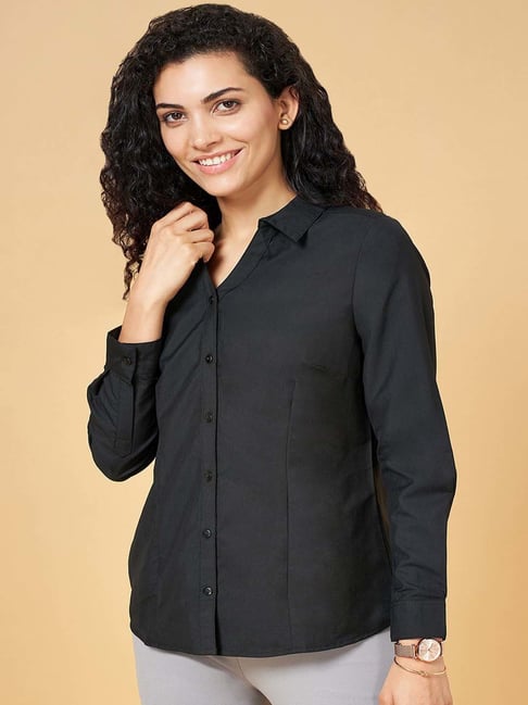 Annabelle by Pantaloons Black Regular Fit Shirt-picture-30