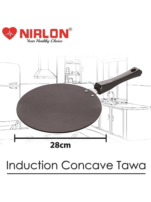 Buy Nirlon Aluminium Non Stick Tawa - With Handle, 28 Cm, 4 Mm