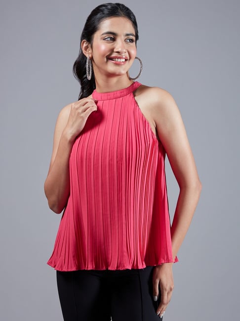 Twenty Dresses Pink Pleated Top