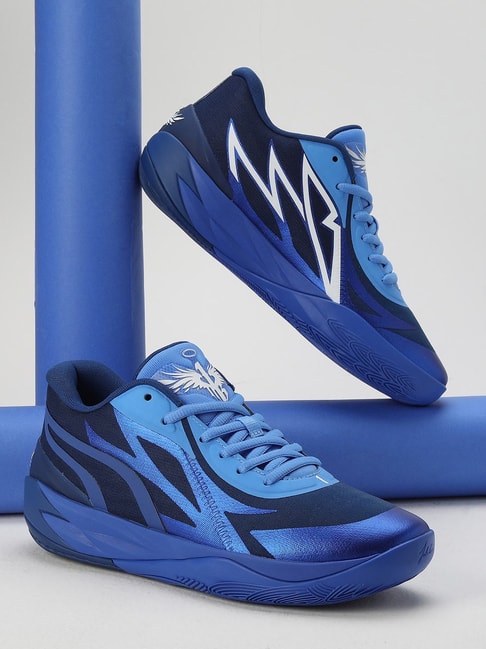 Puma Men's MB.02 Lo Blazing Blue Basketball Shoes