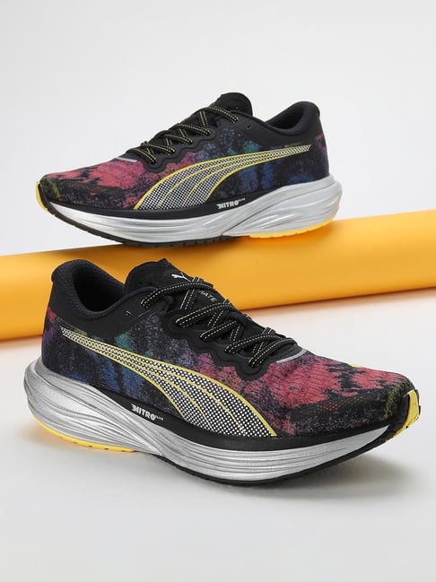 Puma Men's Deviate Nitro Marathon Series Black Running Shoes