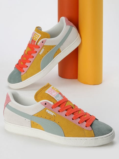 Puma Men's Suede Icons Of Unity Multicolor Casual Sneakers