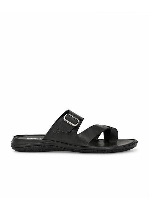 Hitz Black Leather Sandals with Buckle Men Black Sandals - Buy Hitz Black  Leather Sandals with Buckle Men Black Sandals Online at Best Price - Shop  Online for Footwears in India | Flipkart.com