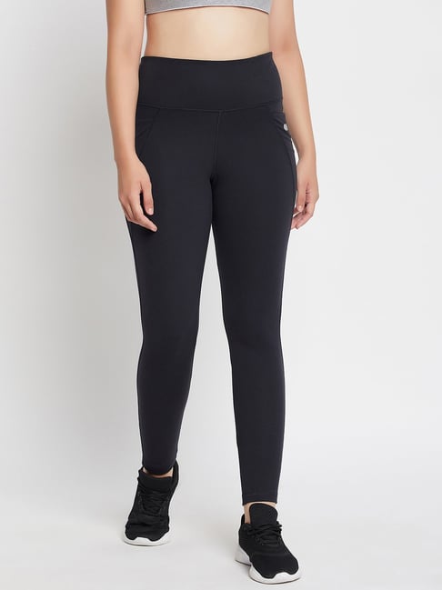 Buy Clovia Black High Rise Active Tights for Women s Online Tata