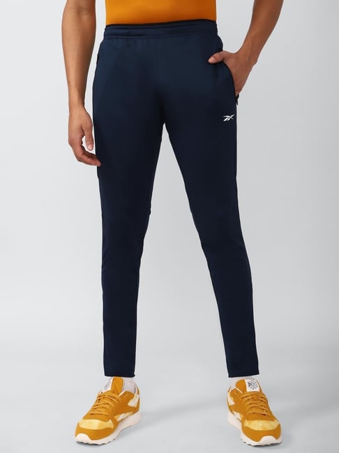 Reebok Navy Cotton Regular Fit Sports Trackpants-picture-17