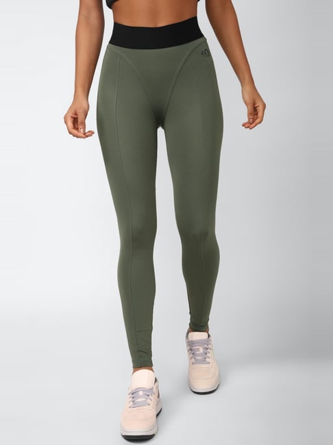 Reebok Green High Rise Sports Tights-picture-18