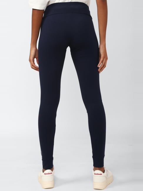 DryMove™ Seamless Shaping Sports Leggings - Dark blue - Ladies | H&M US