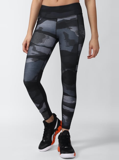 Reebok Black Printed Sports Tights-picture-21
